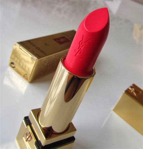 ysl rouge pur couture 52 rosy coral rouge rose|rouge pur couture matte lipstick.